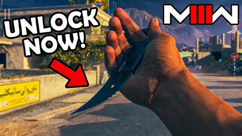 How to get the Karambit knife in MW3